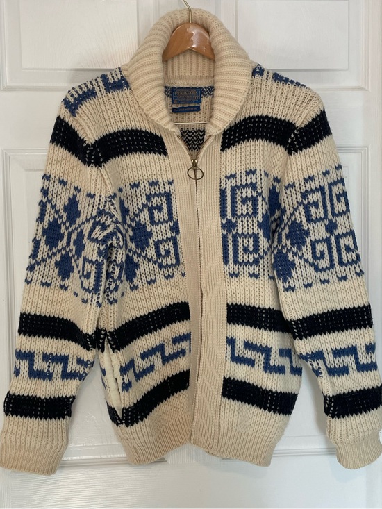 Pendleton Sweaters - Vintage Pendleton Original Westerley Full-Zip Heavyweight Cardigan Wool Sweater